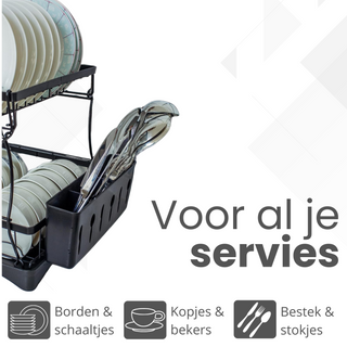 Afdruiprek XL - met Afvoer