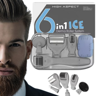 6 In 1 Dermaroller Baardgroei set