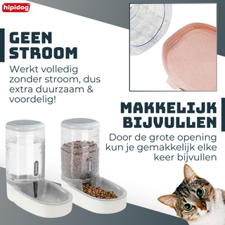 Hipidog Dierenvoederset Grijs