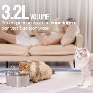 RVS Drinkfontein - met Kraantje