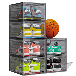 Schoenen opbergbox - Transparant Zwart