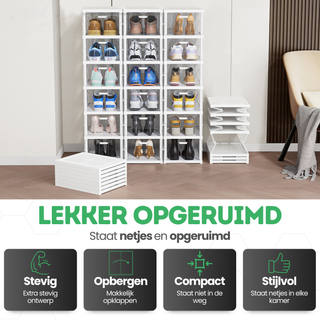 Transparante Schoenboxen - Set van 3