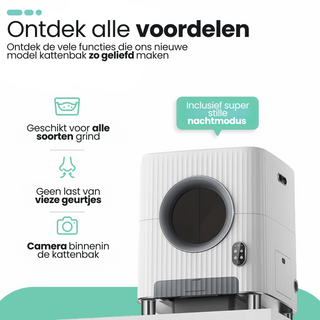 Automatische / Zelfreinigende Kattenbak S2 XXL 68L