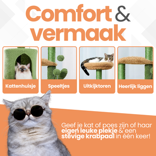 Krabpaal 78cm - Cactus