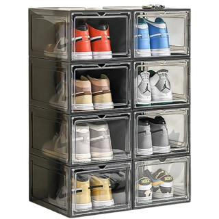 Schoenen opbergbox - Transparant Zwart