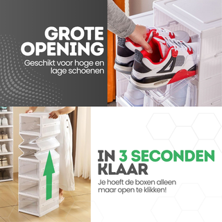 Transparante Schoenboxen - Set van 3