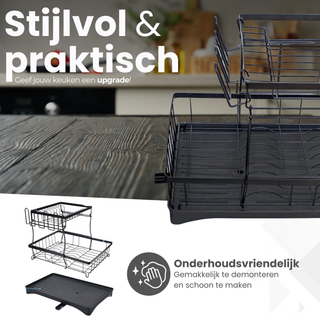 Afdruiprek XL - met Afvoer