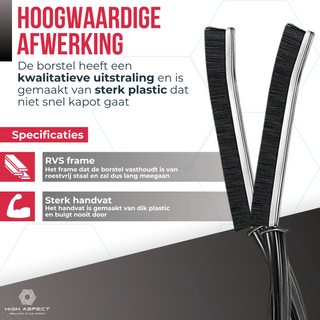 Set van 4 Spleetreinigingsborstels