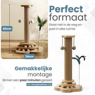 Krabpaal 46cm - met Speeltjes