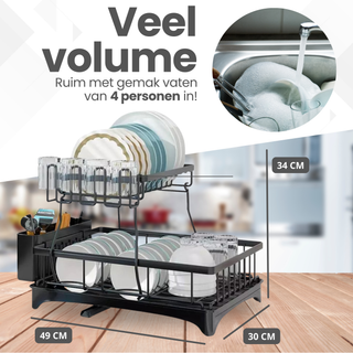 Afdruiprek XL - met Afvoer