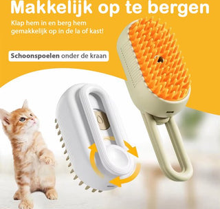 Dierenharen Borstel met Sprayfunctie