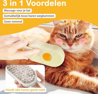 Dierenharen Borstel met Sprayfunctie