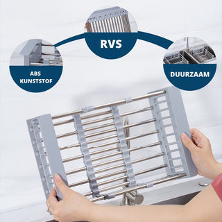 Afdruiprek uitschuifbaar