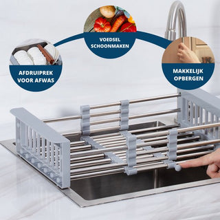 Afdruiprek uitschuifbaar