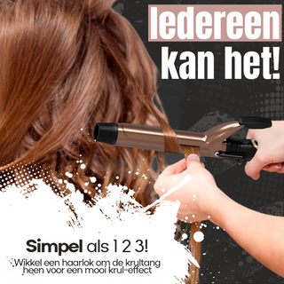 2 In 1 Krul- & stijltang - Klikmodel
