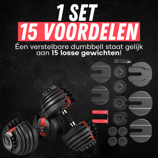 Verstelbare Dumbbell - 2 Tot 24 KG