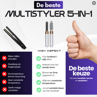 5-in-1 Multifunctionele Haarstyler