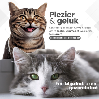 Krabpaal 148cm - Grijs