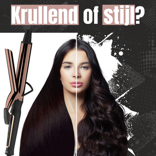 2 In 1 Krul- & stijltang - Klikmodel