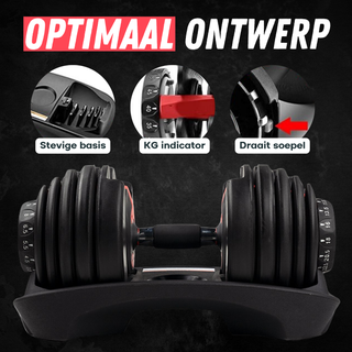Verstelbare Dumbbell - 2 Tot 24 KG