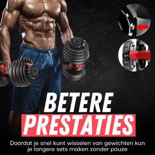 Verstelbare Dumbbell - 2 Tot 24 KG