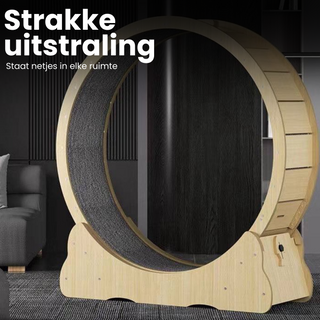 Katten Renwiel / loopwiel Hout