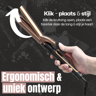 2 In 1 Krul- & stijltang - Klikmodel