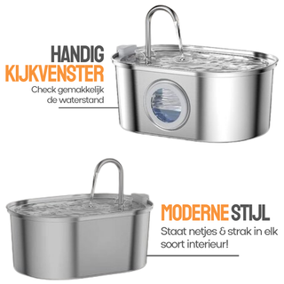 RVS Drinkfontein - met Kraantje