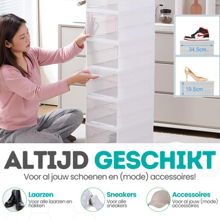 Transparante Schoenboxen - Set van 3