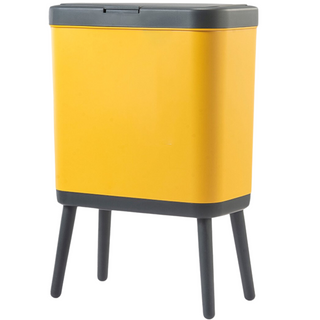 Prullenbak op Pootjes 15L - Geel