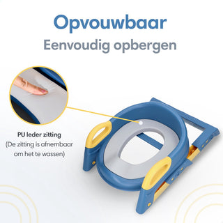 WC Verkleiner met Trapje - Blauw