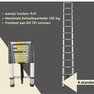 Telescopische ladder - 5 meter