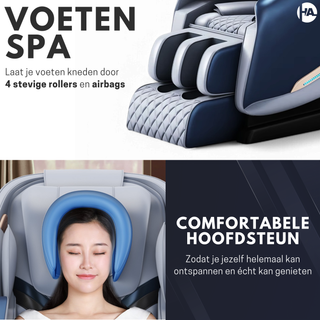High Aspect® Massagestoel D1 - Midnight Blue