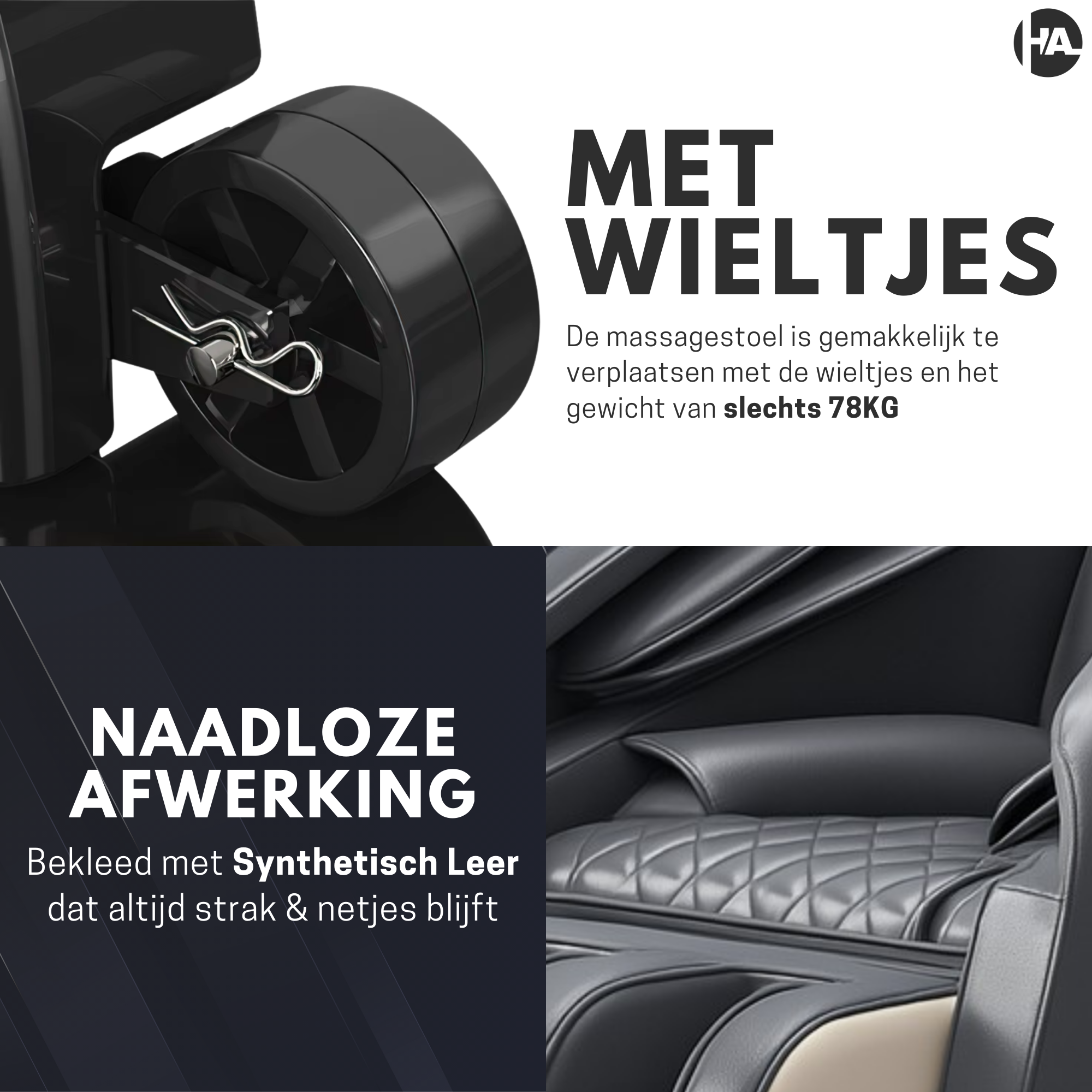 High Aspect® Massagestoel D1 - Classic Grey