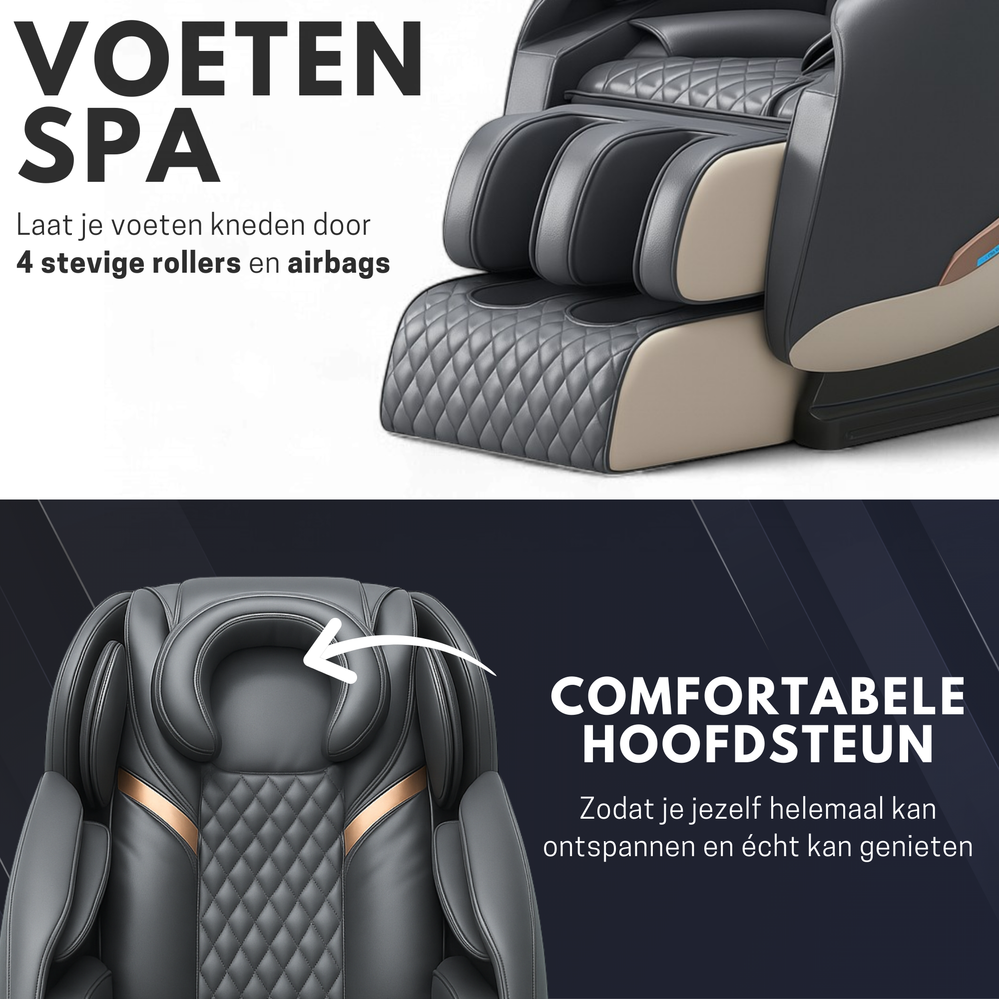 High Aspect® Massagestoel D1 - Classic Grey
