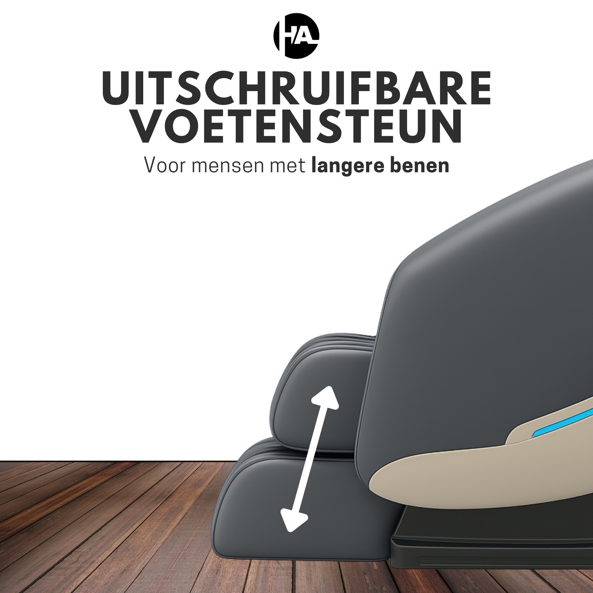 High Aspect® Massagestoel D1 - Classic Grey