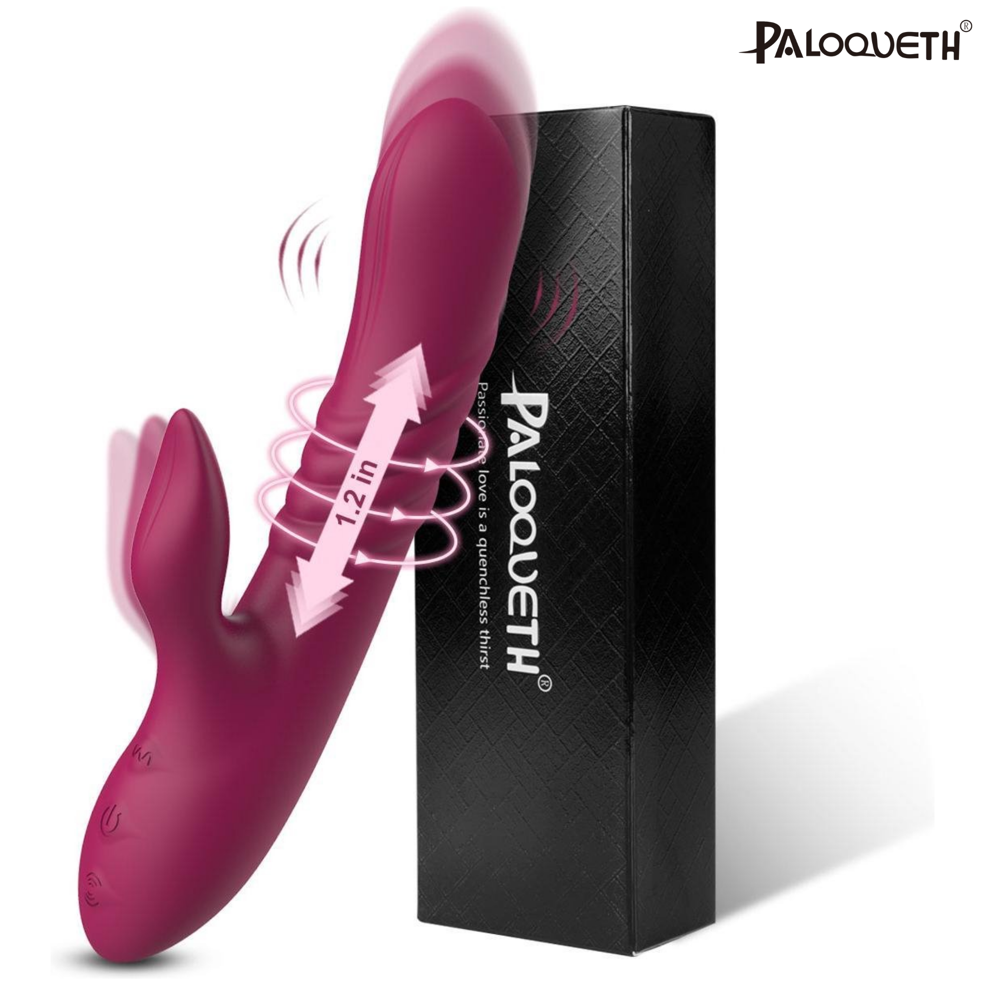 Paloqueth 3in1 Rabbit Vibrator - Dildo