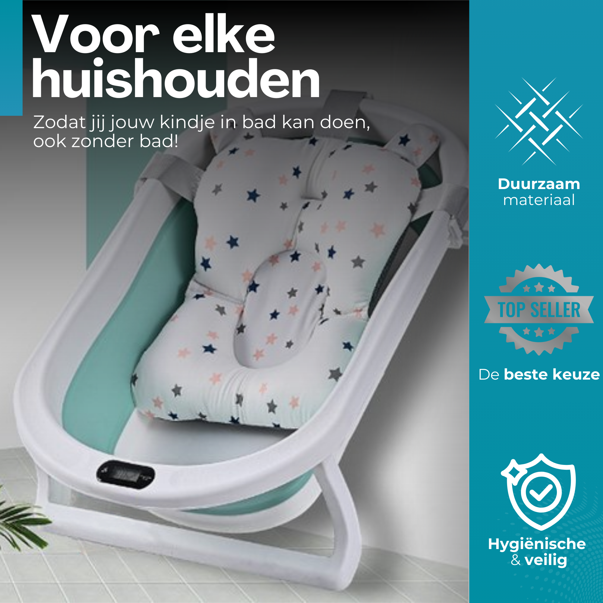 Kinder- & Baby bad met Thermometer