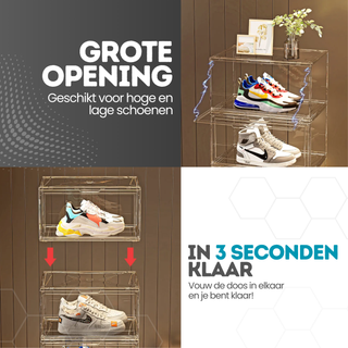 Schoenen opbergbox - Transparant