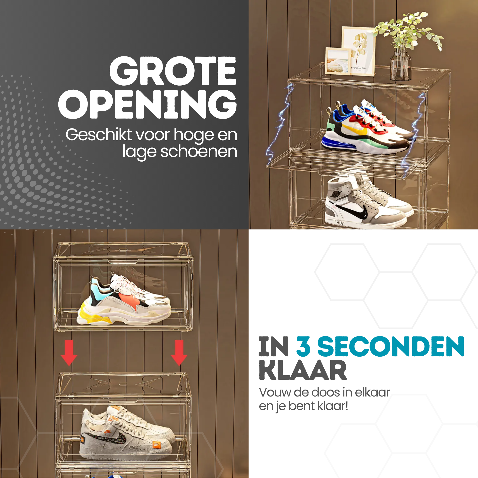 Schoenen opbergbox - Transparant