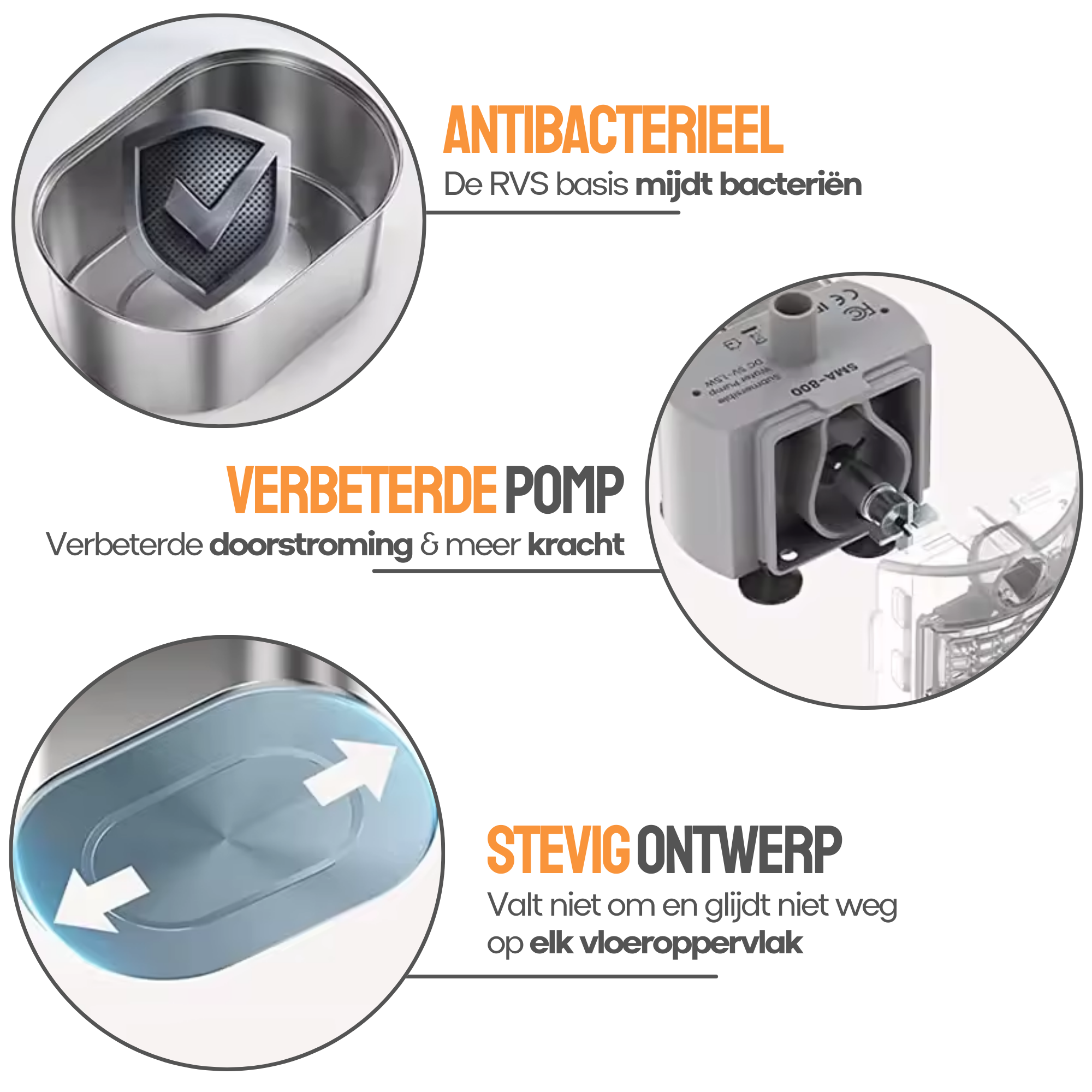 RVS Drinkfontein - met Kraantje