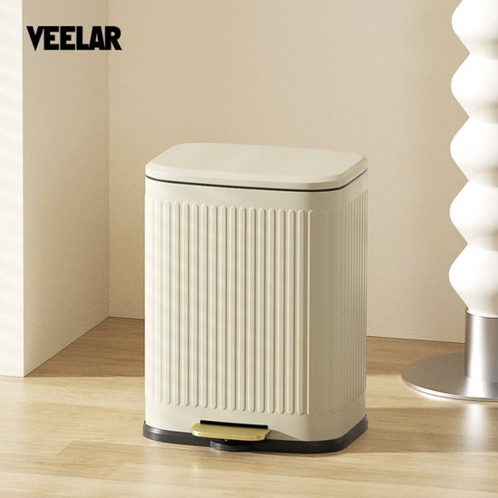 Pedaal Prullenbak 13L - Zwart