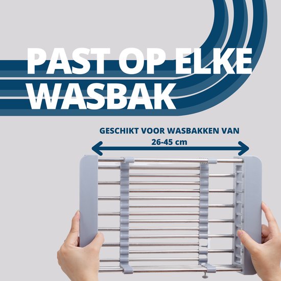 Afdruiprek uitschuifbaar