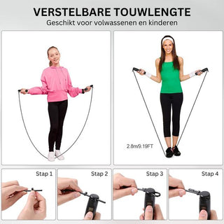 Springtouw Draadloos met Teller