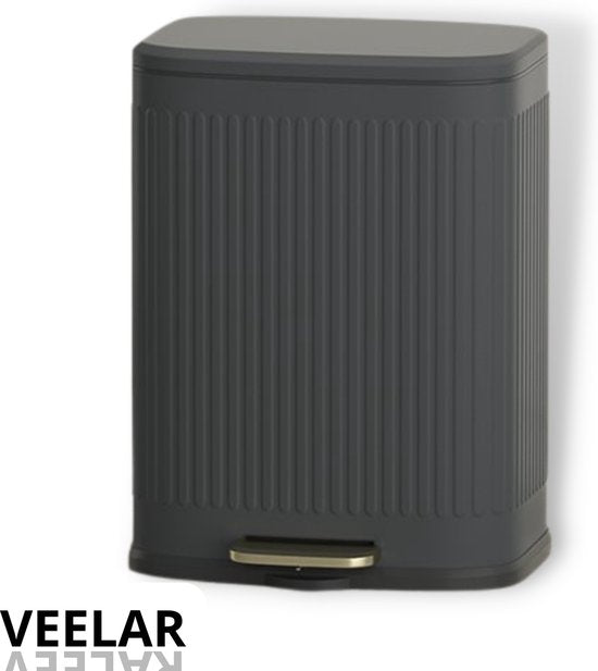 Pedaal Prullenbak 13L - Zwart
