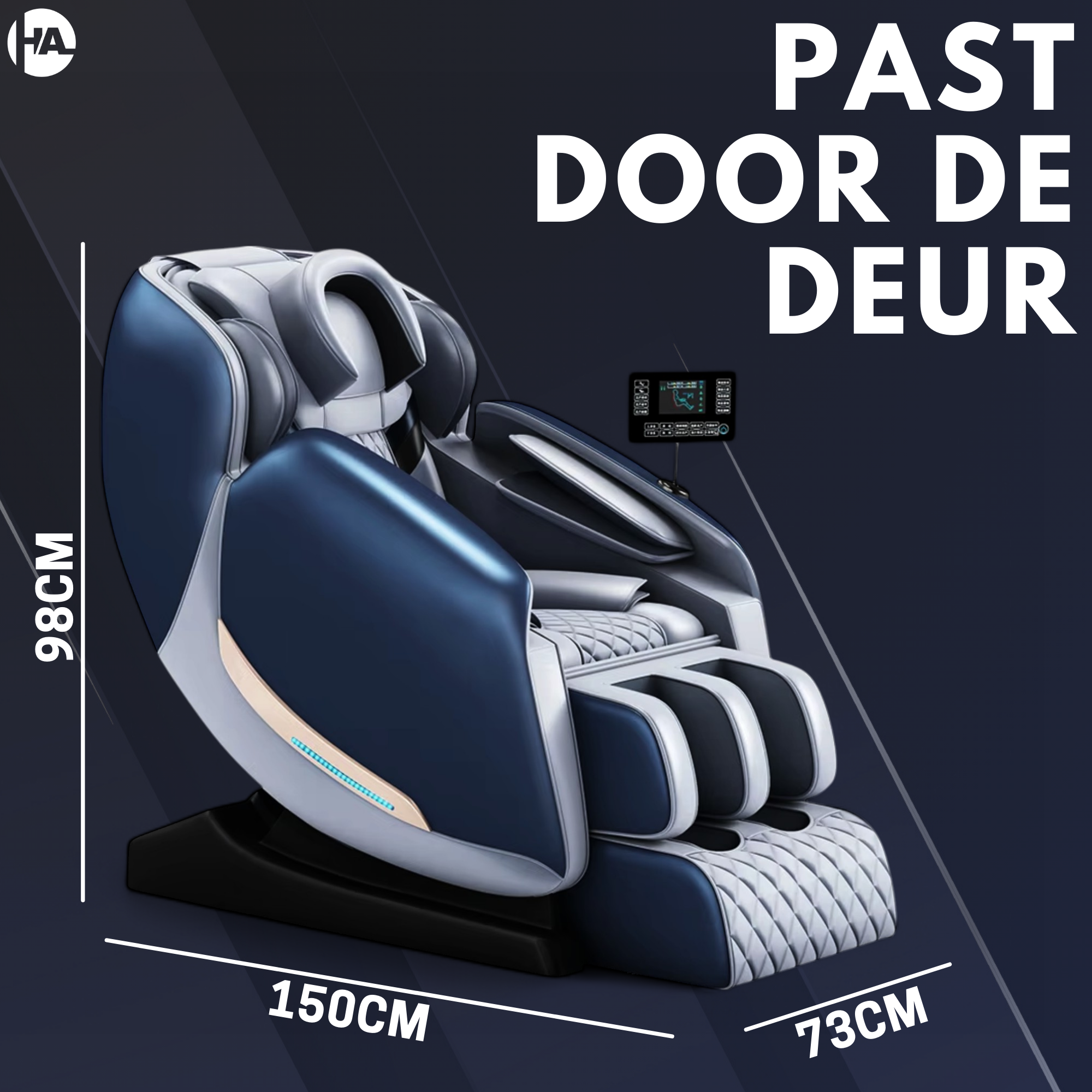 High Aspect® Massagestoel D1 - Midnight Blue