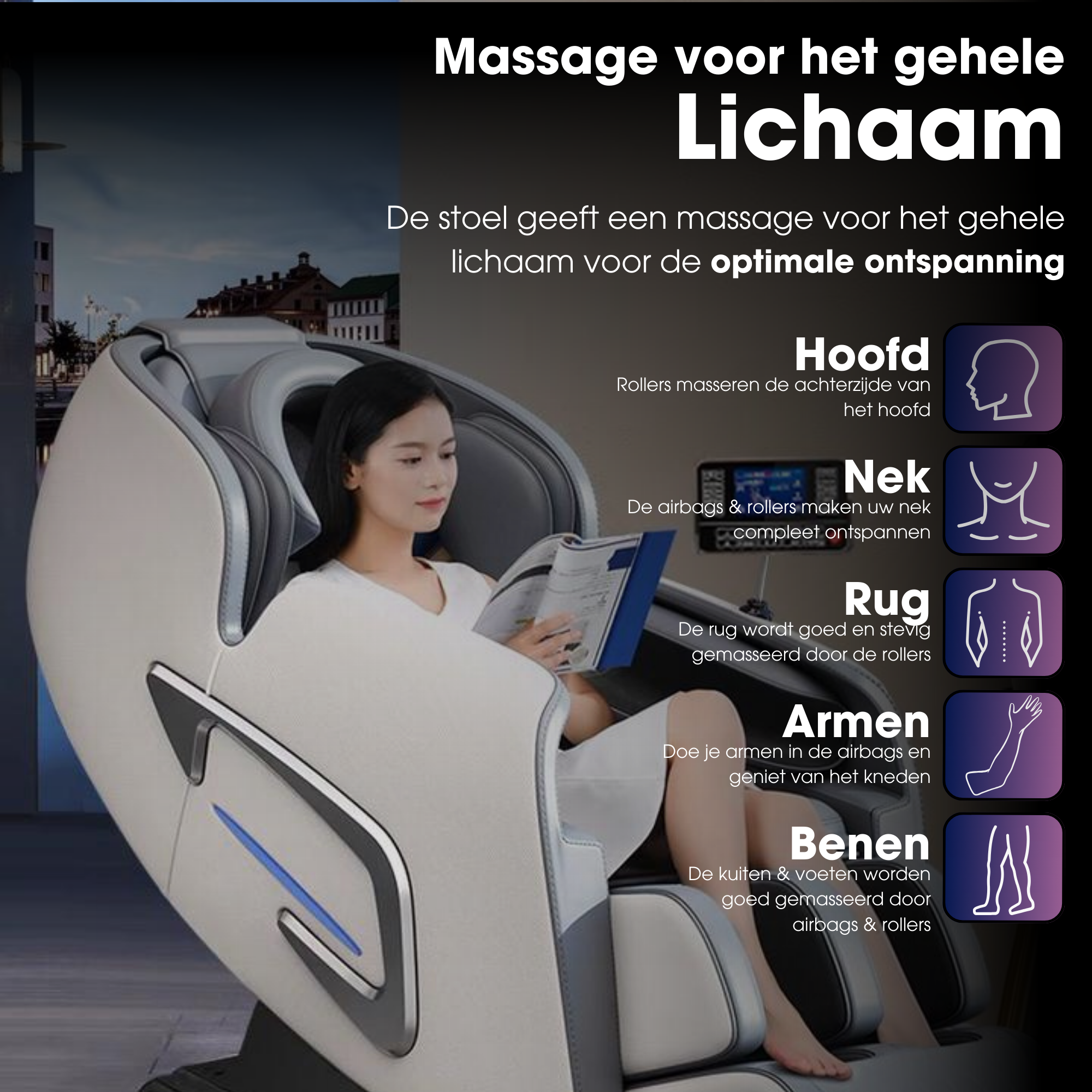 Shiatsu Massagestoel D2