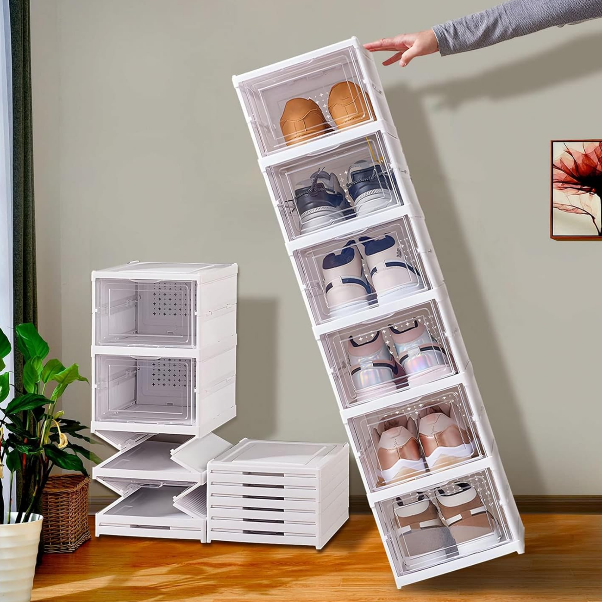 Transparante Schoenboxen - Set van 3