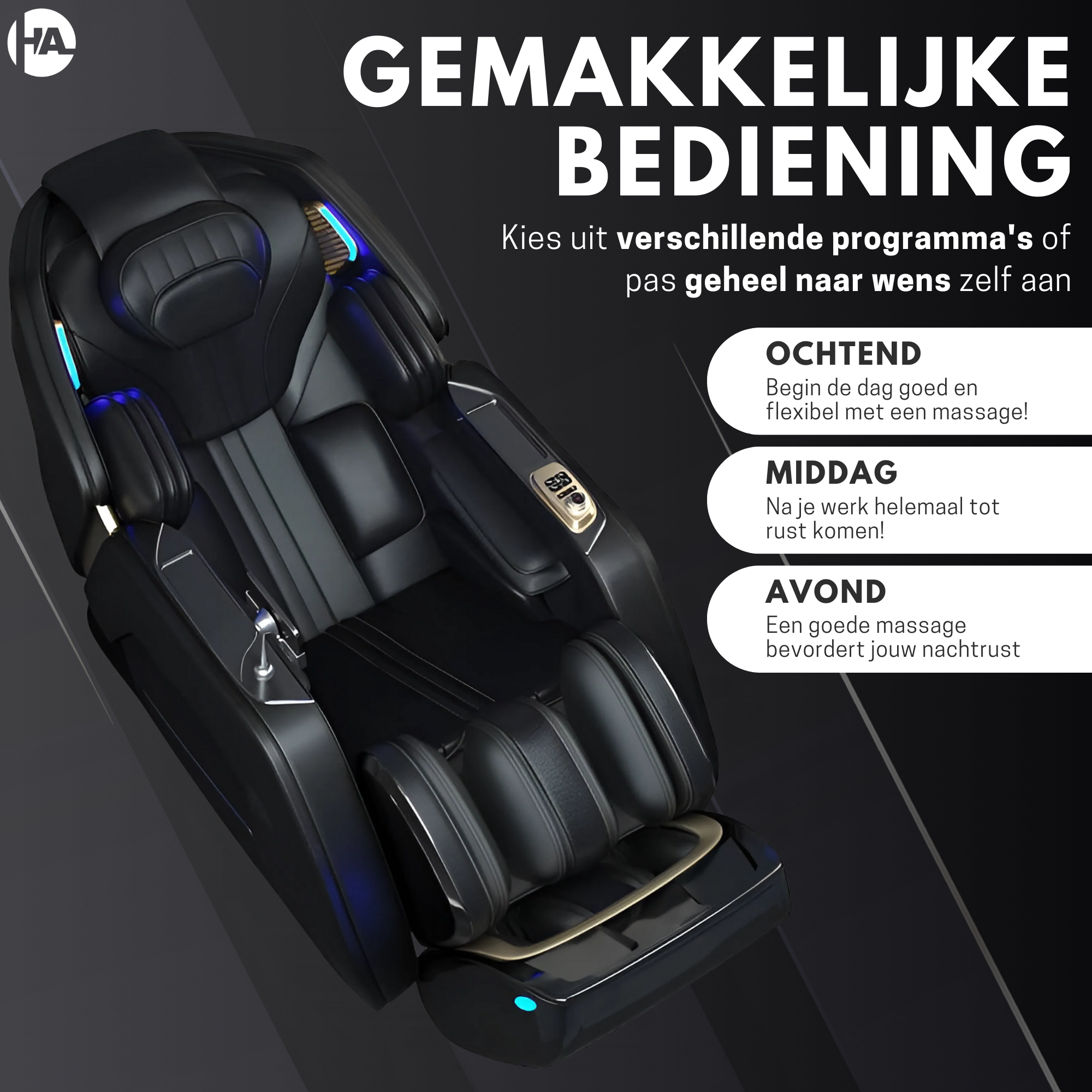 High Aspect® Massagestoel S1 - Space Grey