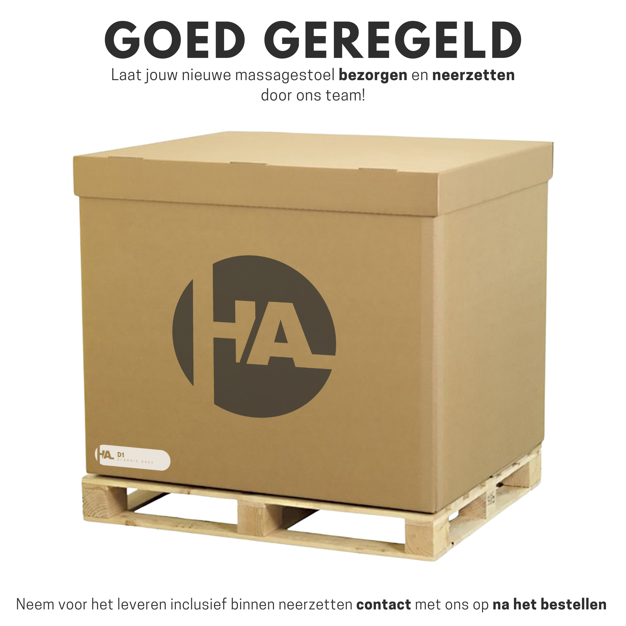 High Aspect® Massagestoel D1 - Classic Grey